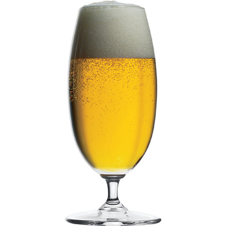 Transparent High White Material Beer Glasses High Temperature Resistant Glass Short Goblet