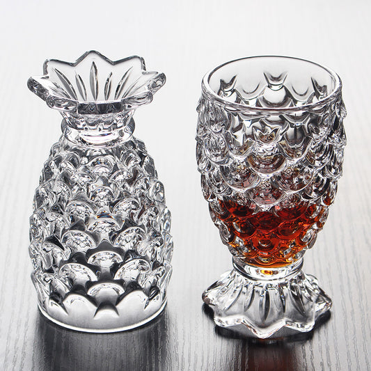 220Ml Creative Featured Pineapple Shaped Water Glass Mug Cocktail Cup Coffee Tea Cup Beer Glass